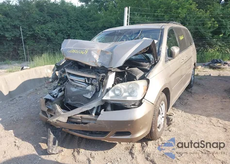 2007 Honda Odyssey Ex z USA, uszkodzony, nr VIN 5FNRL384X7B001630